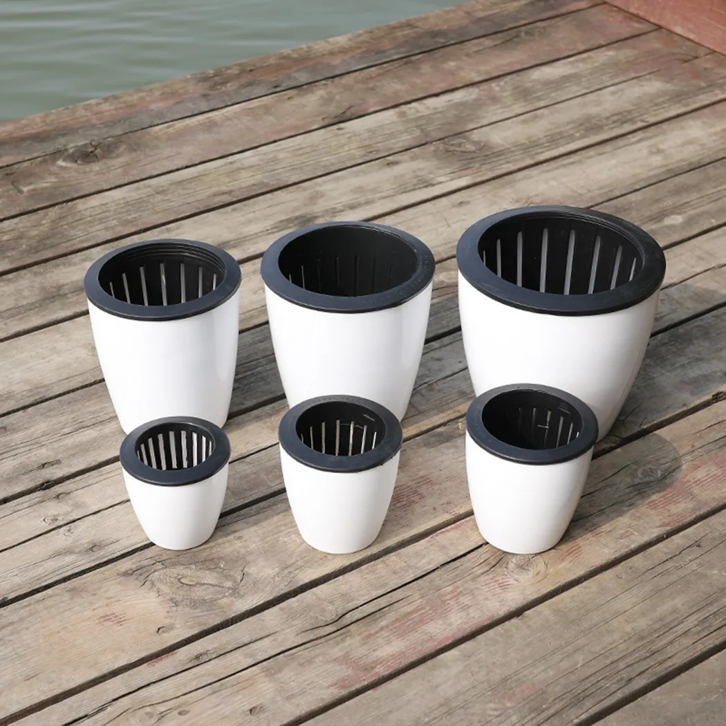 게으른 꽃 냄비 자체 급수 식물 꽃 냄비 화분 토양없는 - Self Watering Insert 리뷰 및 가격