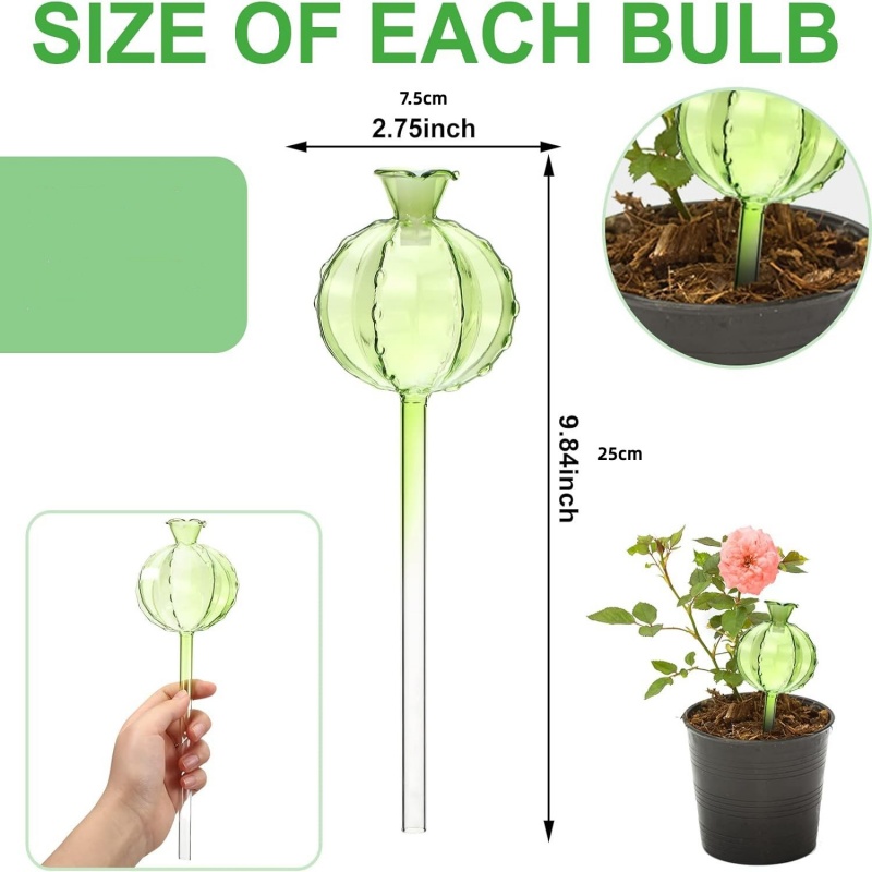 PVC 자동 식물 급수 벌브 모양 꽃 식물 물방울 주입 - Self Watering Insert 리뷰 및 가격